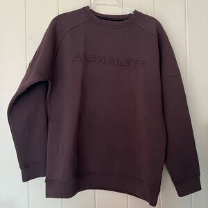 Alphalete Brown Crew Neck Sweater Element Collection Men’s Size Small